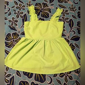 Mittoshop Vibrant Lime Kids Dress